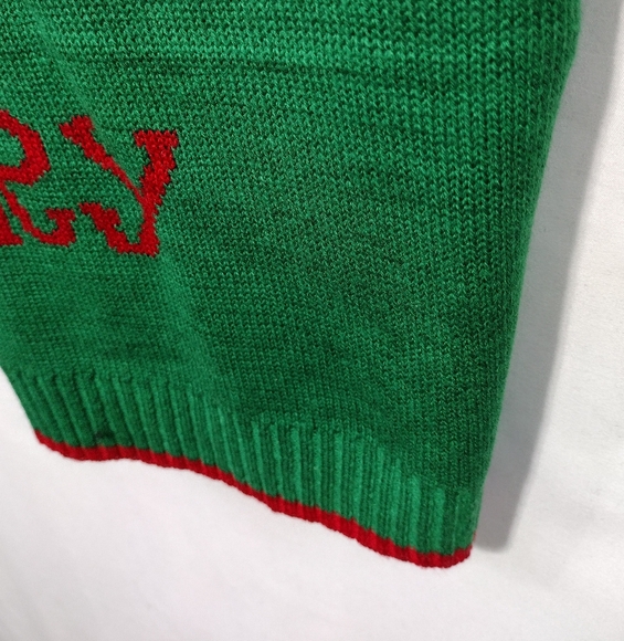Ugly Christmas Reindeer Sweater Women's XL Green Holiday Winter Cozy Warm - Picture 4 of 8